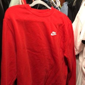 Red Nike sweatshirt